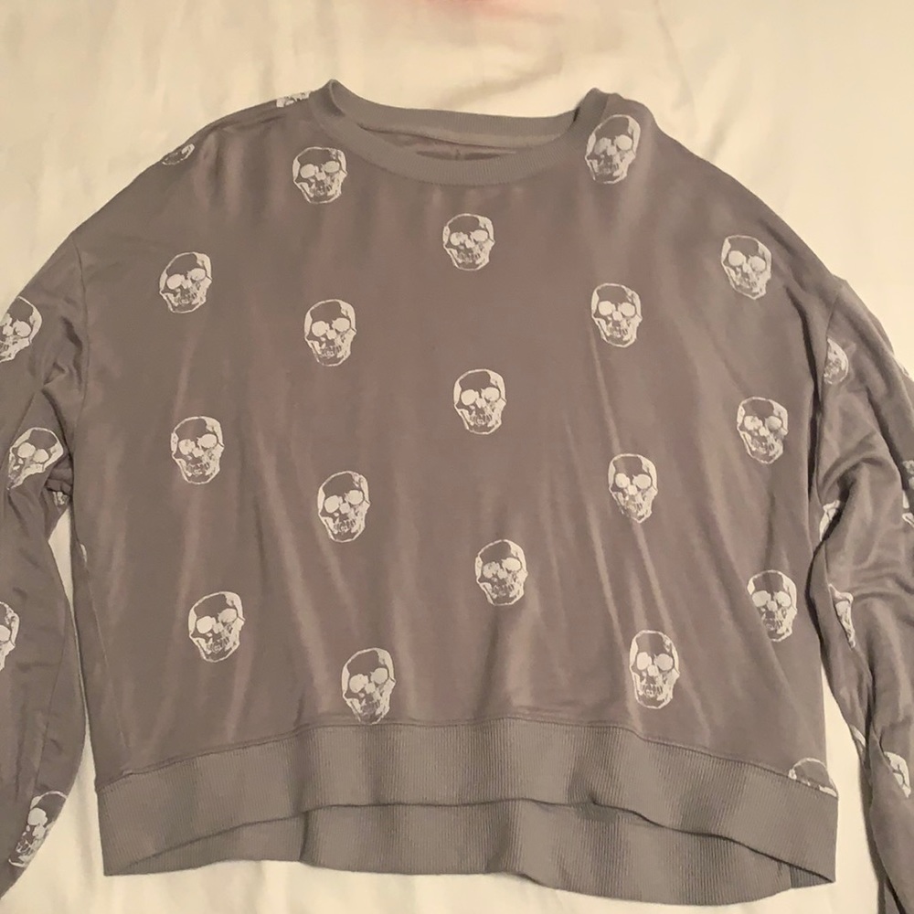 z supply skeleton sweater/top